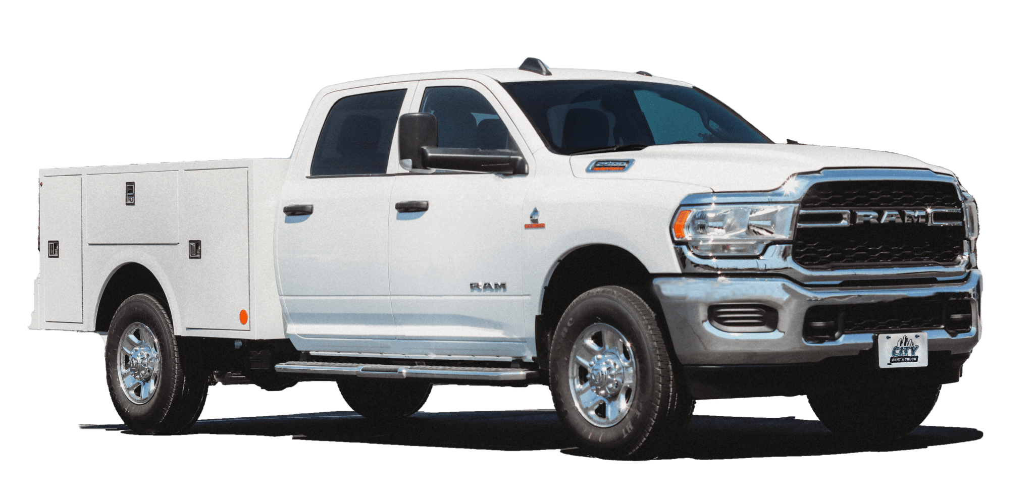 1 Ton Crew Cab Service Body City Rent A Truck