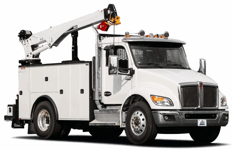 Mechanics body crane truck used for crane truck rental services